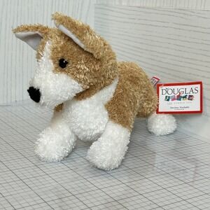 Douglas The Cuddle Toy Plush Dog Tan White Stuffed Animal Kids